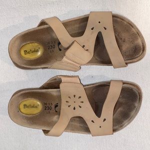 Birkenstock Betula women’s tan slip on Sandals size 5